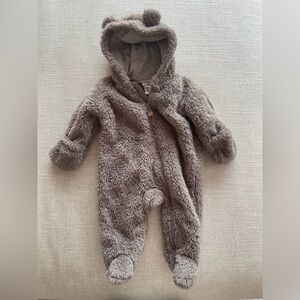 Carter's Brown Fleece Baby Footie